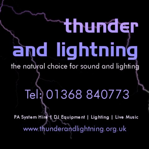 thunder and lightning - 01368 840773