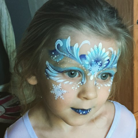 Frozen face paint Childrens party