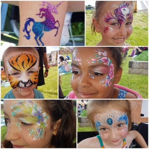 facepaint and glitter tattoo facepaint and glitter tattoo