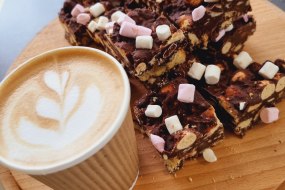 Tasty coffee and tray bakes