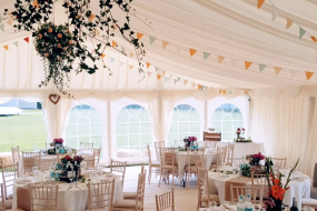 Set up for a wedding