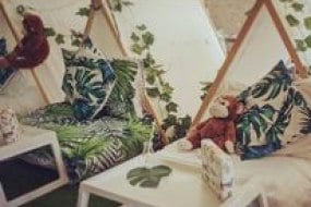 Jungle themed fun setup