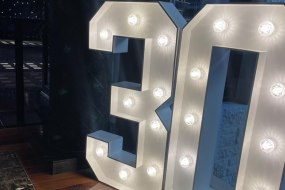 The Balloon Factory Hire Light Up Letters and Numbers Profile 1