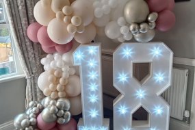 Staffordshire Party Supplies Hire Light Up Letters and Numbers Profile 1