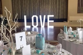 Luxury Loos Light Up Letter Hire Profile 1