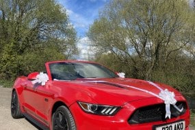 Red Mustang Wedding Car Hire London