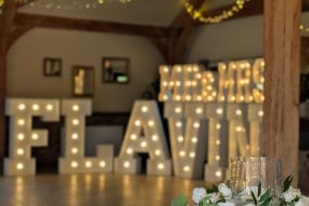Streamers Events Hire Light Up Letters and Numbers Profile 1