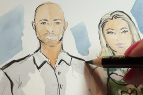 Claire Jones Art Live Event Painter Profile 1