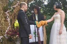 Dudeist Weddings with soulful Mama Tokus Wedding Entertainers for Hire Profile 1