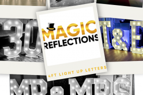 Magic Reflections - Magic Mirror Hire Hire Light Up Letters and Numbers Profile 1