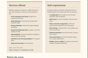 Bathcaps Hire an Outdoor Caterer Profile 1
