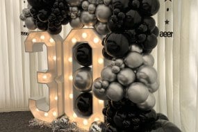 Light Up Letter Lady Balloon Decoration Hire Profile 1