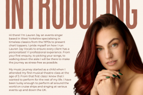 Lauren Jay Vocals Wedding Entertainers for Hire Profile 1