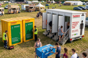 Tardis Environmental Portable Shower Hire Profile 1