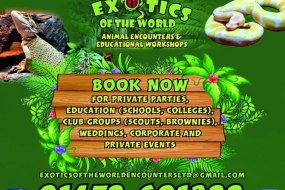 Exotics of the World Encounters Ltd Animal Parties Profile 1