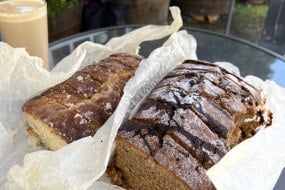 Orange crunch cake and coffee cake 