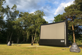 Outdoor cinema (inflatable screen)