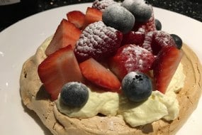 Home made meringue Pavlova