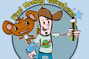 Pixel Monkey Caricatures Children's Party Entertainers Profile 1