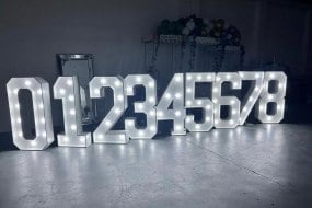 Light Up Numbers Manchester Backdrop Hire Profile 1