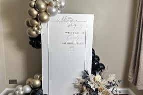 Gatsby inspired birthday backdrop 