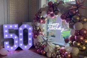 Timeless Balloons and Blooms Light Up Letter Hire Profile 1