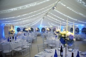 Wedding marquee with fairy lighting 