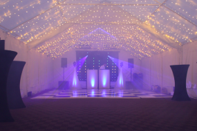 Our fairy light roof canopy transforms a marquee into a wonderful party venue Our fairy light roof canopy transforms a marquee into a wonderful party venue