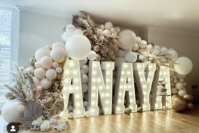 Sapp-hire Lights  Flower Letters & Numbers Profile 1