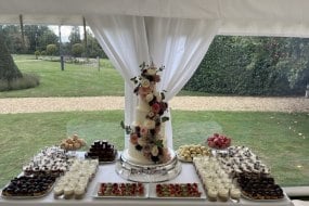 5 tier cake and dessert table
