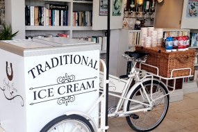 Vintage ice cream bike.