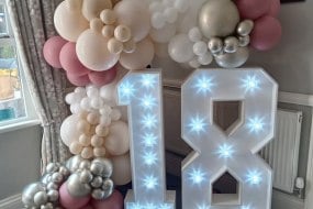 Staffordshire Party Supplies Hire Light Up Letters and Numbers Profile 1