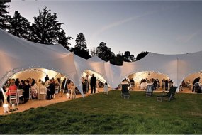 Capri marquees linked for a wedding