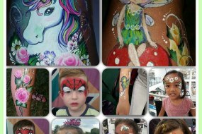 Bugz & Butterflies Face and Body Painting Glitter Bar Hire Profile 1