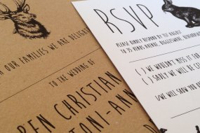 Enchanted Forest Wedding Stationery Enchanted Forest, natural kraft wedding stationery range