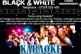 Black & White Event Management Karaoke Hire Profile 1