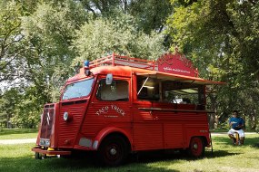 Set up ready to serve a wedding party in Finsbury Park last week 22/07/22