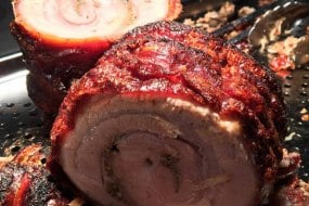 spit roast porchetta