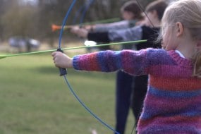 'Soft' archery with Arrows equipment produced by GB Archery. Standard archery equipment also available.