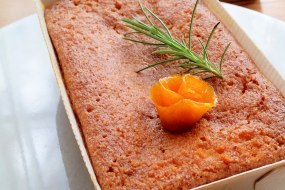 Gluten-free Orange Rosemary Polenta Cake