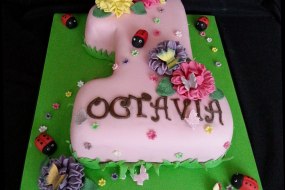 Pink No 2 birthday cake 