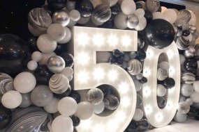 Giant light up numbers for birthdays!