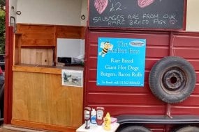 The horse box converted, ready to go