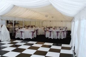 Lining and Dance Floor added Youngs Marquee Hire