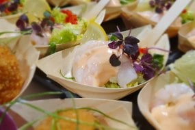 Prawn canapé for the Mercedes launch