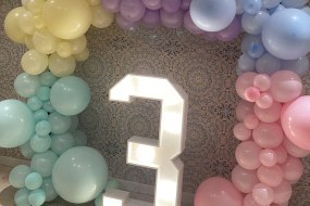 Light Up Letter Lady Balloon Decoration Hire Profile 1