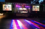 A. S. PARTY large events outdoor video disco 40ft wide stage
