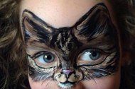 Tabby cat face paint