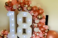 Led numbers balloons garlands 