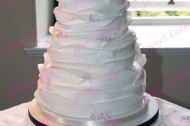 Soft Ruffles Wedding Cakew
